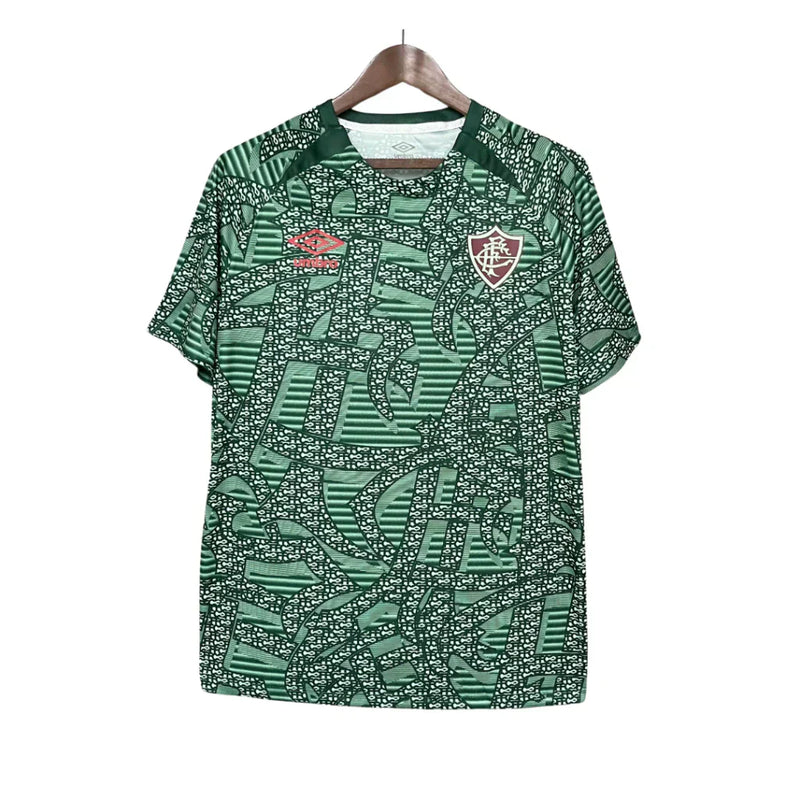 Camisa Fluminense verde pré-jogo 24/25 Torcedor Umbro Masculina - Verde