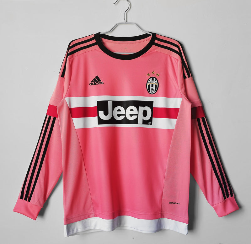 Camisa da Juventus 2015 Retrô  Manga longa - Rosa