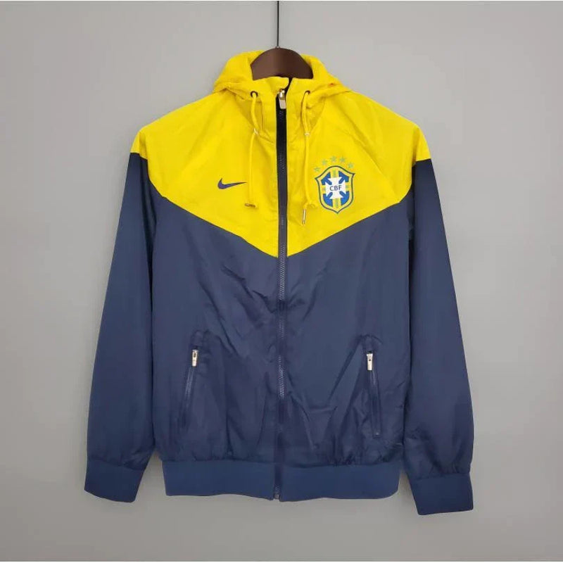 Corta-vento Seleção Brasileira - Amarela e Azul