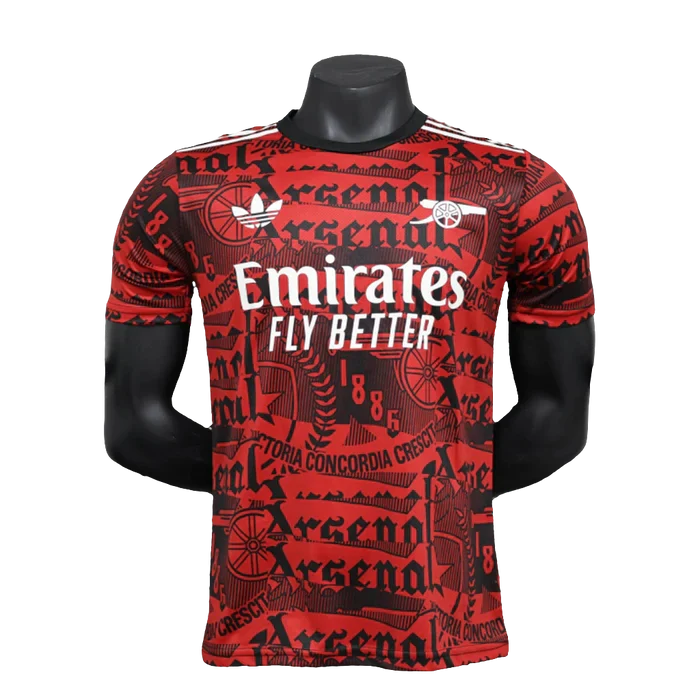 Camisa de treino do Arsenal 25/26 - Vermelho escuro - Versão de jogador