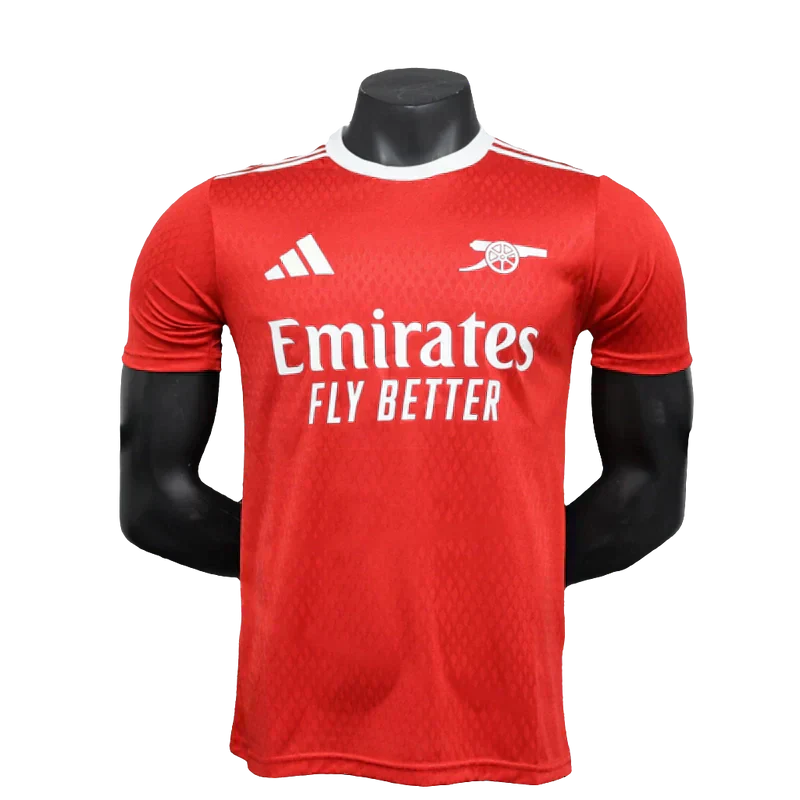 Camisa Arsenal 25/26 Pré-Jogo - Vermelho - Versão Jogador