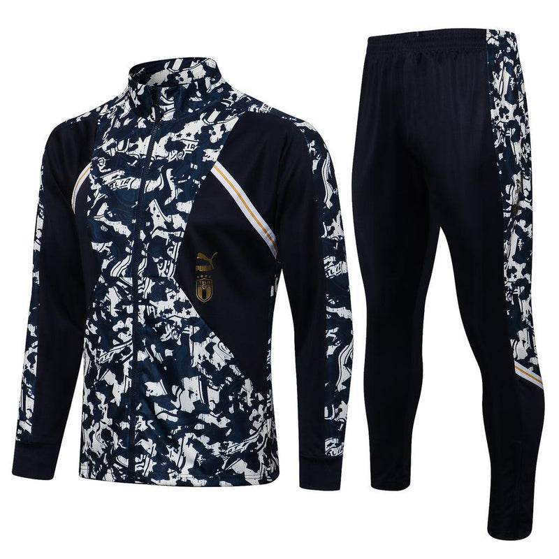 Conjunto Inverno Itália Preta e Branca Puma - Com Fecho